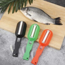 Нож для чистки рыбы с контейнером для чешуи Fish scales WIPER CLEANING Рыбный Скейлер